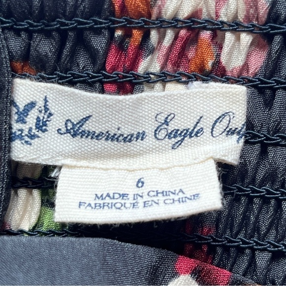 American Eagle AEO Dress Sweetheart  Floral Cottagecore Rodeo Pockets Boho Sz 6 - Picture 3 of 16